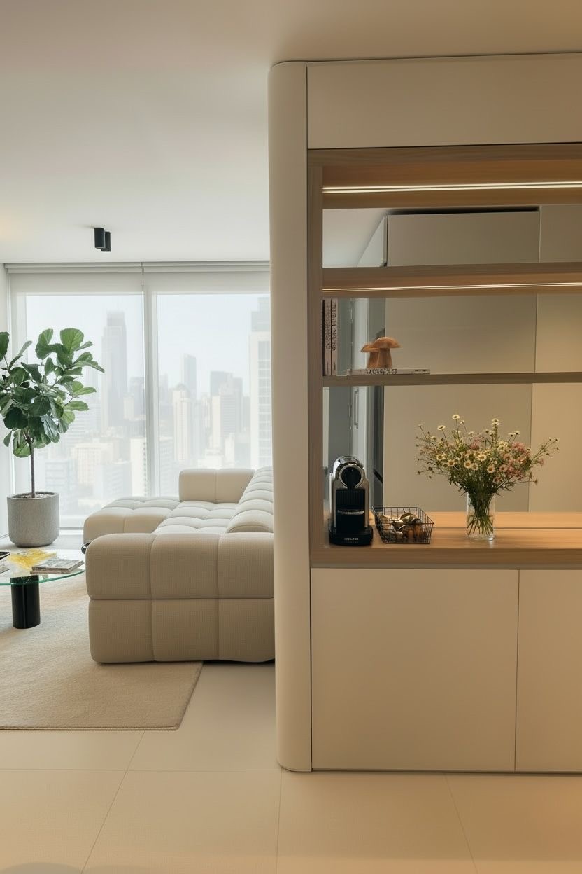 Sala con vista a la ciudad